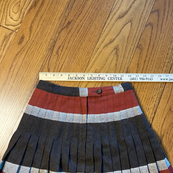 Vintage Pendleton Turnabout reversible wool pleated skirt.!! Measurements photos - Picture 10 of 12